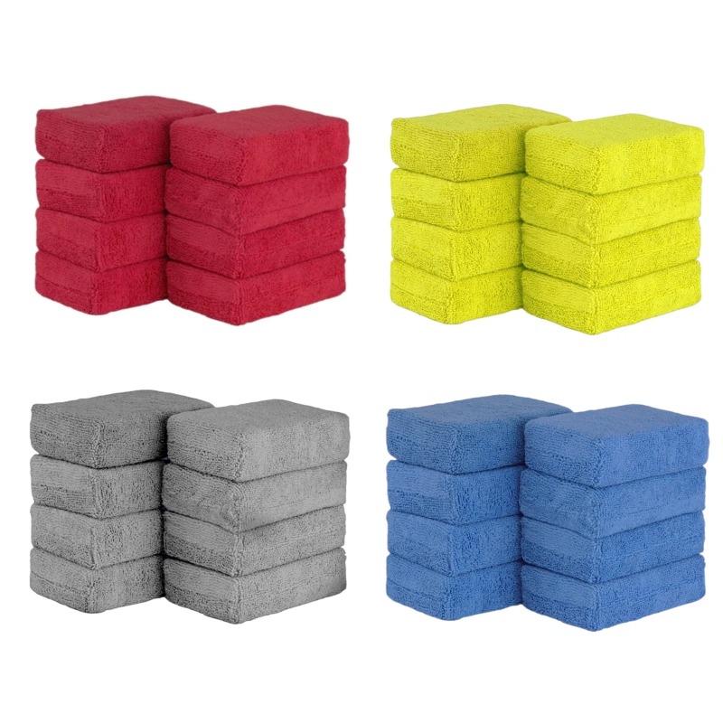 Wax Applicator Pad - 8 adet mikrofiber araba balmumu aplikatör