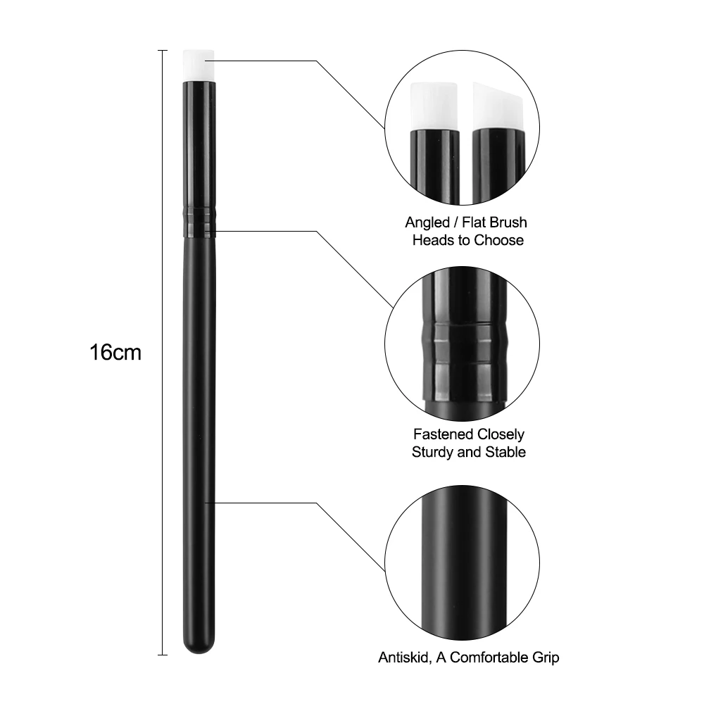 Detailing Brush Set - 3 adet/takım düz/açılı detaylı karıştırma fırçaları